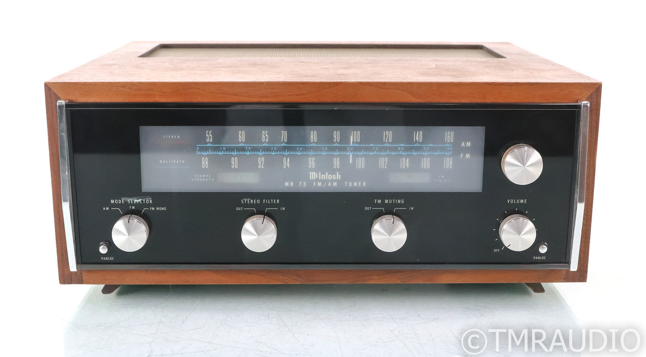 McIntosh MR73 Vintage Stereo Tuner; MR-73; Walnut Cabinet; MR-73; Walnut Cabinet