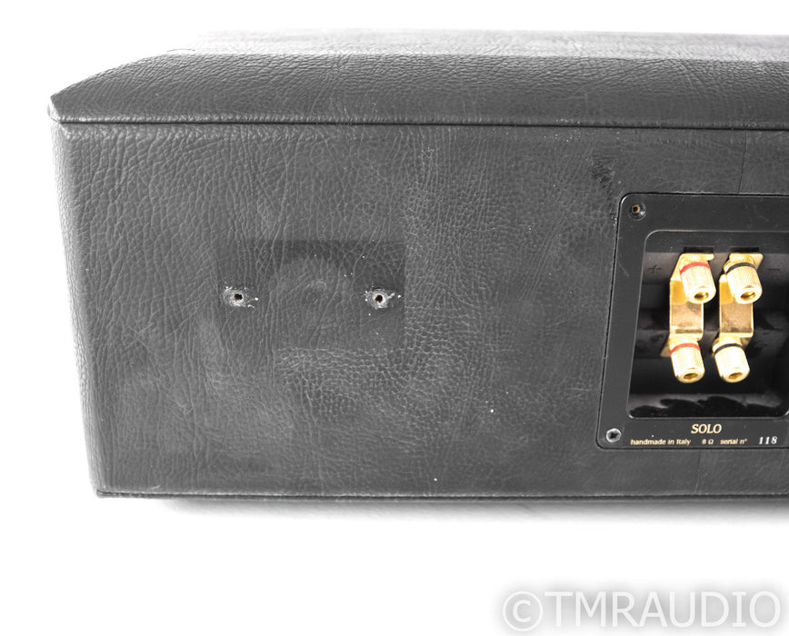 Sonus Faber Solo Center Channel Speaker; Black Leather