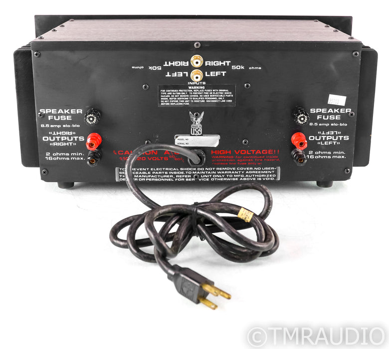 Bedini 150/150 MKII Vintage Stereo Power Amplifier; 150/150; AS-IS (Blown Resistor)