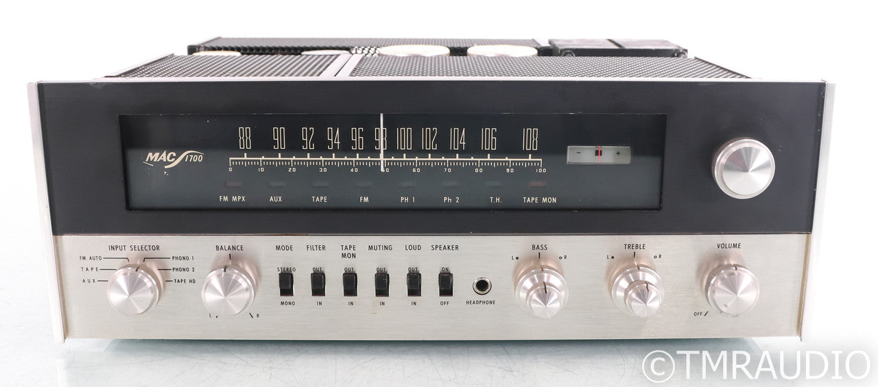 McIntosh MAC1700 Vintage AM/FM Stereo Tube Receiver; MAC-1700; MM Phono; MAC-1700; MM Phono