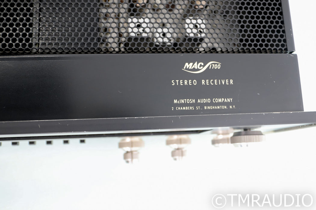 McIntosh MAC1700 Vintage AM/FM Stereo Tube Receiver; MAC-1700; MM Phono; MAC-1700; MM Phono