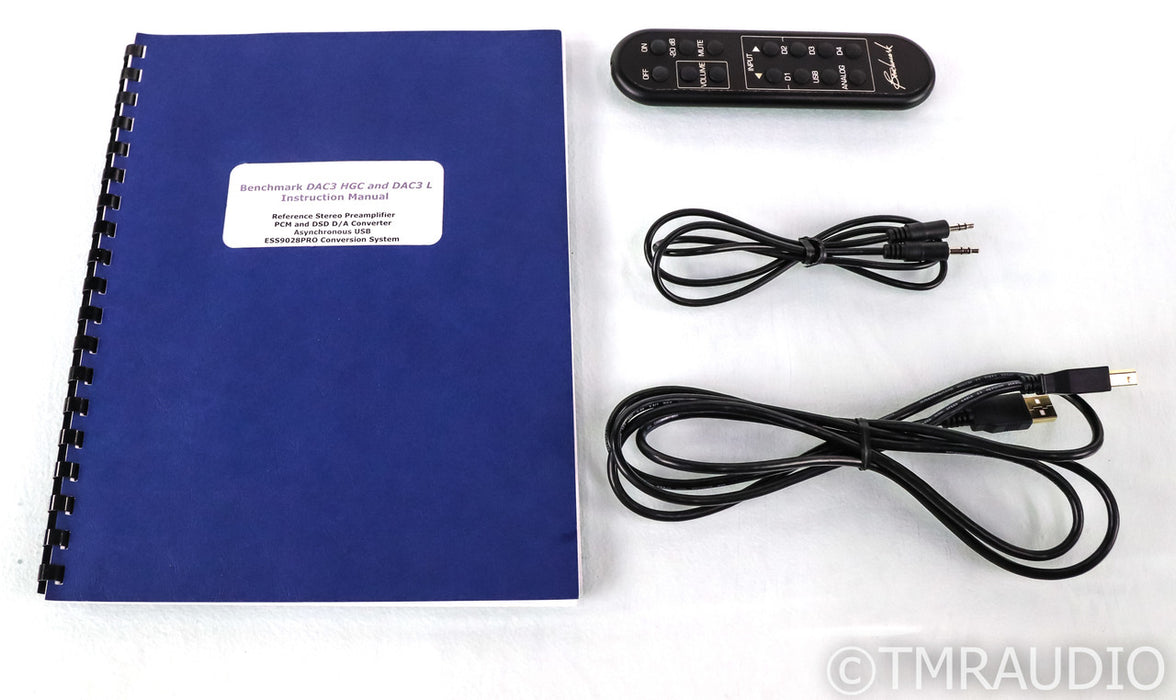 Benchmark DAC3 L DAC; D/A Converter; 3L; Black; Remote