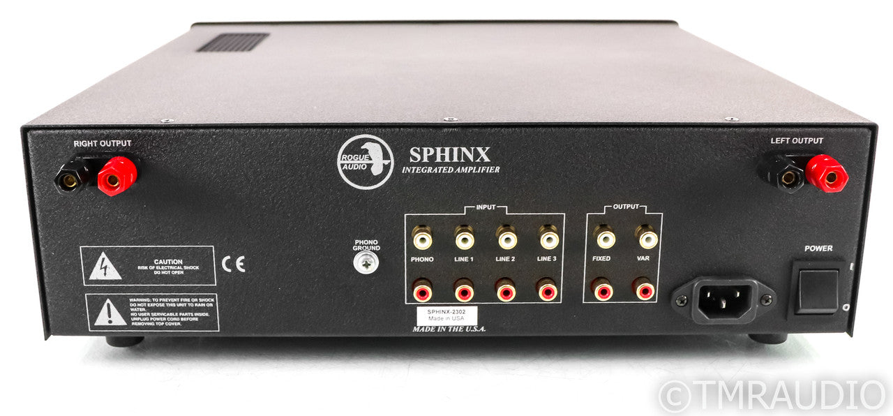 Rogue Audio Sphinx v2 Stereo Tube Hybrid Integrated Amplifier; Black; Remote