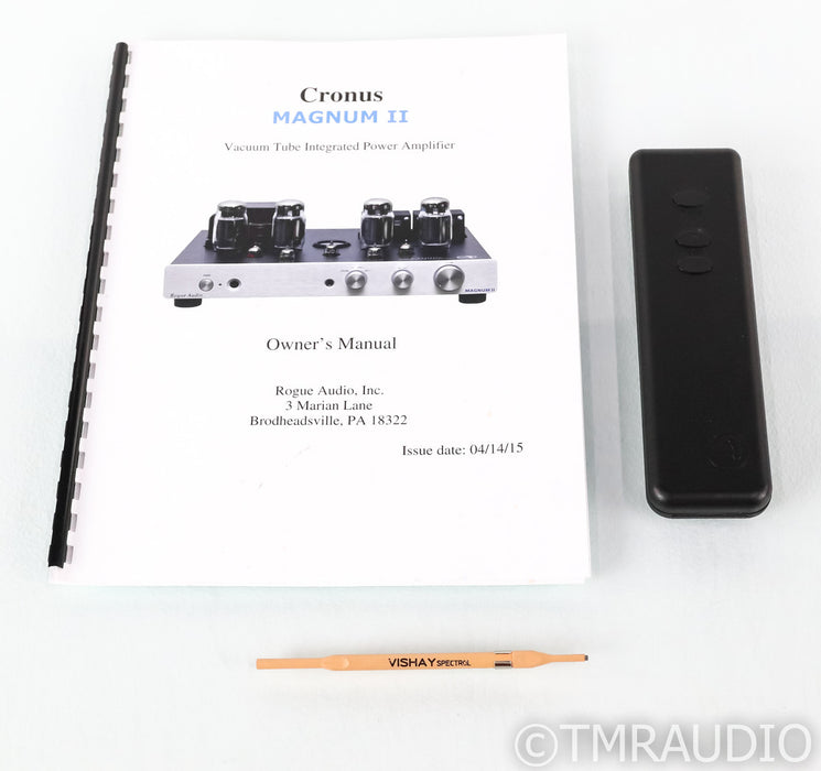 Rogue Audio Cronus Magnum II Stereo Integrated Tube Amplifier; CBMII; Remote