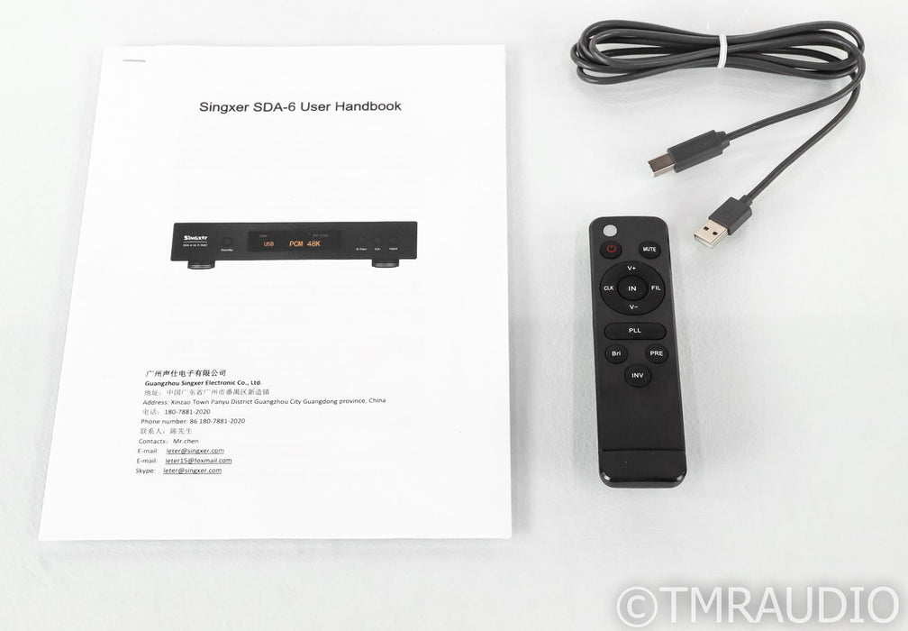 Singxer SDA-6 Pro DAC; SDA6; D/A Converter; USB; Remote