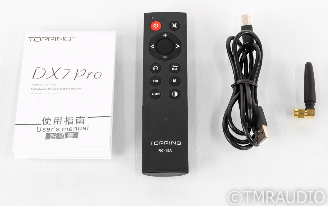 Topping DX7 Pro DAC; DX-7; D/A Converter; Headphone Amplifier; USB; Remote