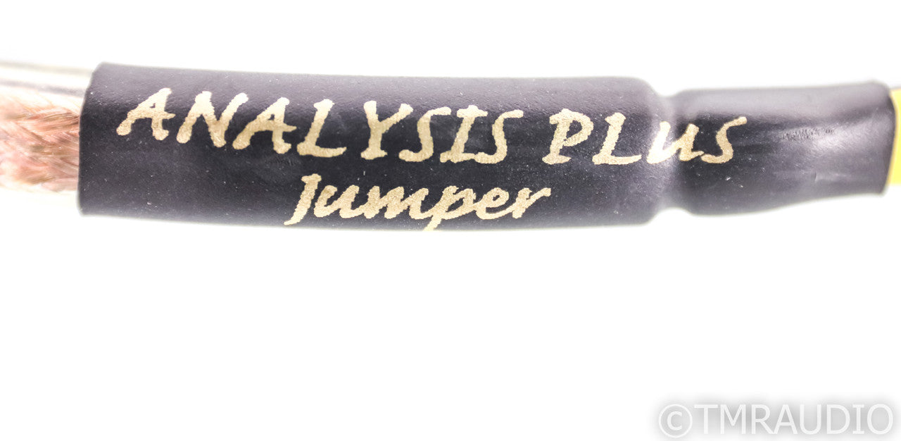 Analysis Plus Oval 12 Biwire Speaker Jumper Cables; 1ft Pair