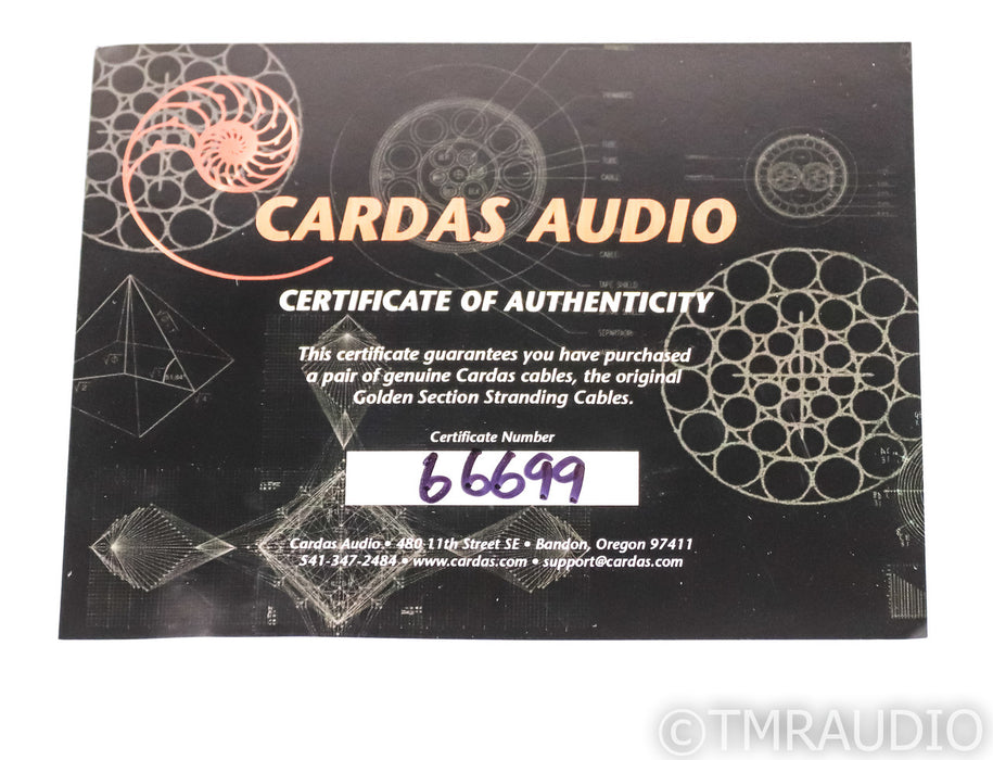 Cardas Iridium Power Cable; 0.75m AC Cord