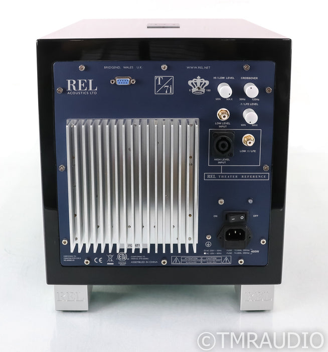 REL T/7i 8" Powered Subwoofer; T7i; Gloss Black