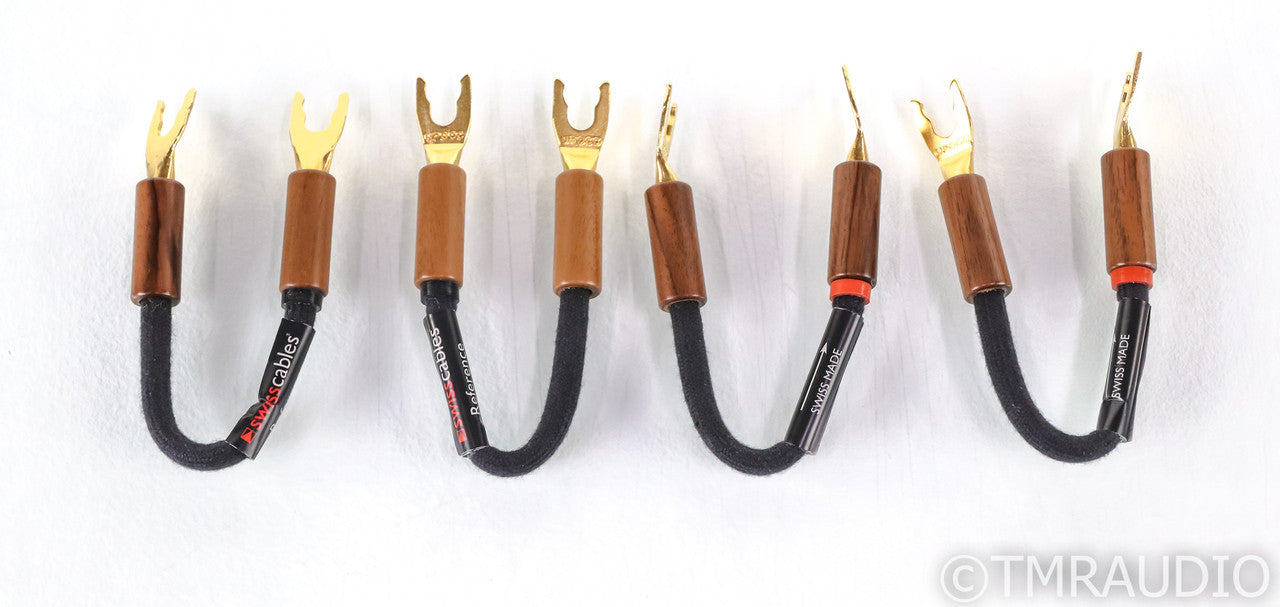 Swisscables Reference Jumpers Speaker Jumper Cables; 7in Pair