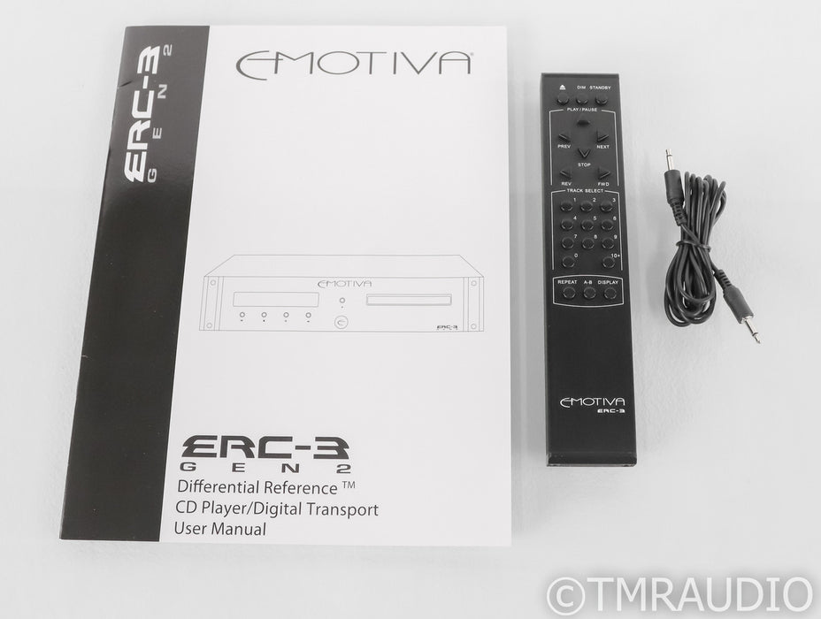 Emotiva ERC-3 Gen 2 Differential Reference CD Player; ERC3; Remote