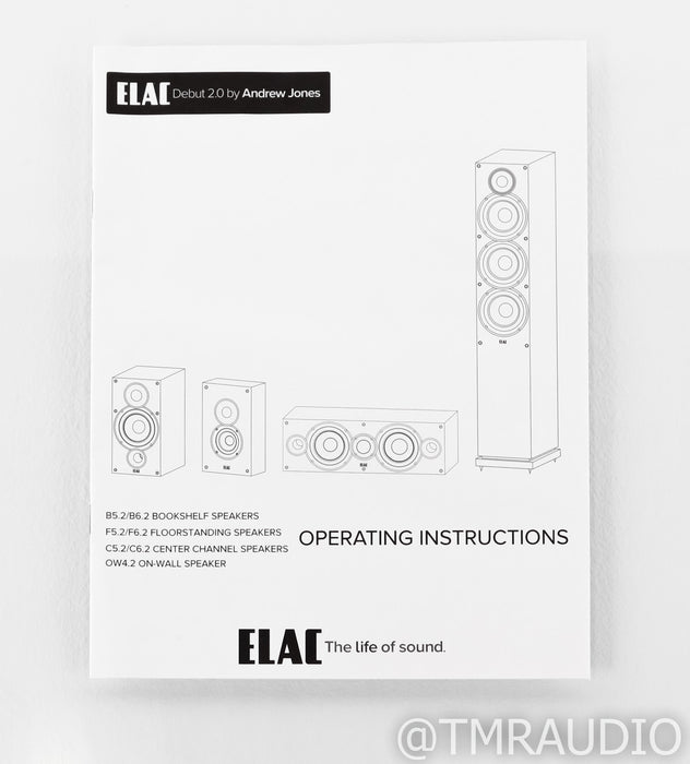Elac Vela BS 403 Bookshelf Speakers; BS403; White Pair