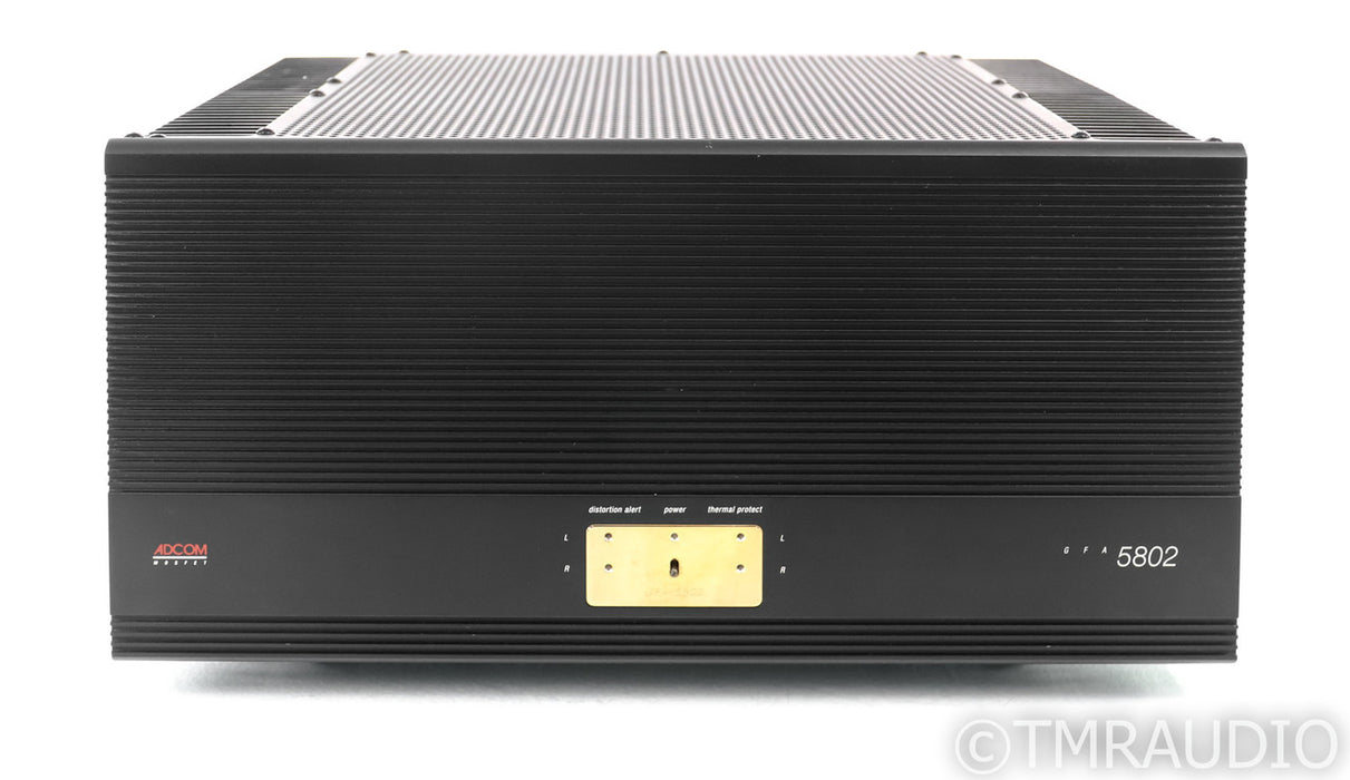 Adcom GFA-5802 Stereo Power Amplifier; GFA5802; AS-IS (Blown Capacitor)