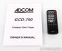 Adcom GCD-750 CD Player; GCD750; Remote; HDCD