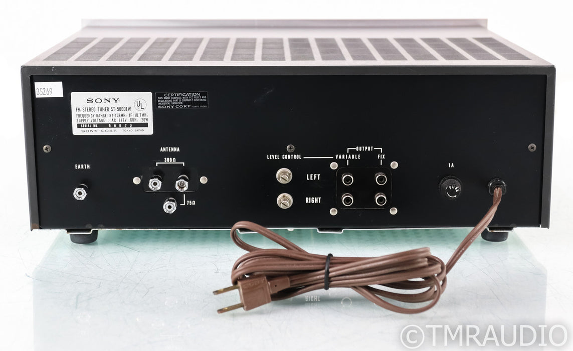 Sony ST-5000FW Vintage Stereo FM Tuner; ST-5000FW