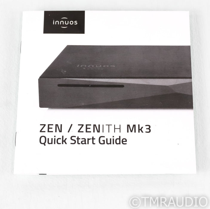 Innuos Zen MkIII Network Streamer / Server; CD Ripper; 2TB HDD; CD Ripper; 2TB HDD