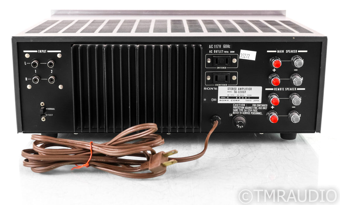 Sony TA-3200F Vintage Stereo Power Amplifier; TA-3200F; Silver