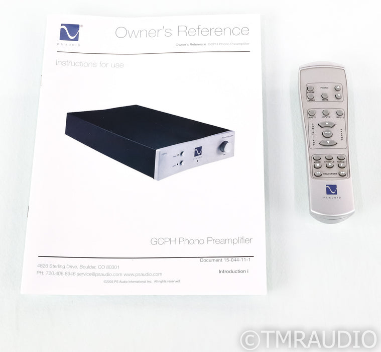 PS Audio GCPH MM / MC Phono Preamplifier; Remote; Underwood Level 1 Mod