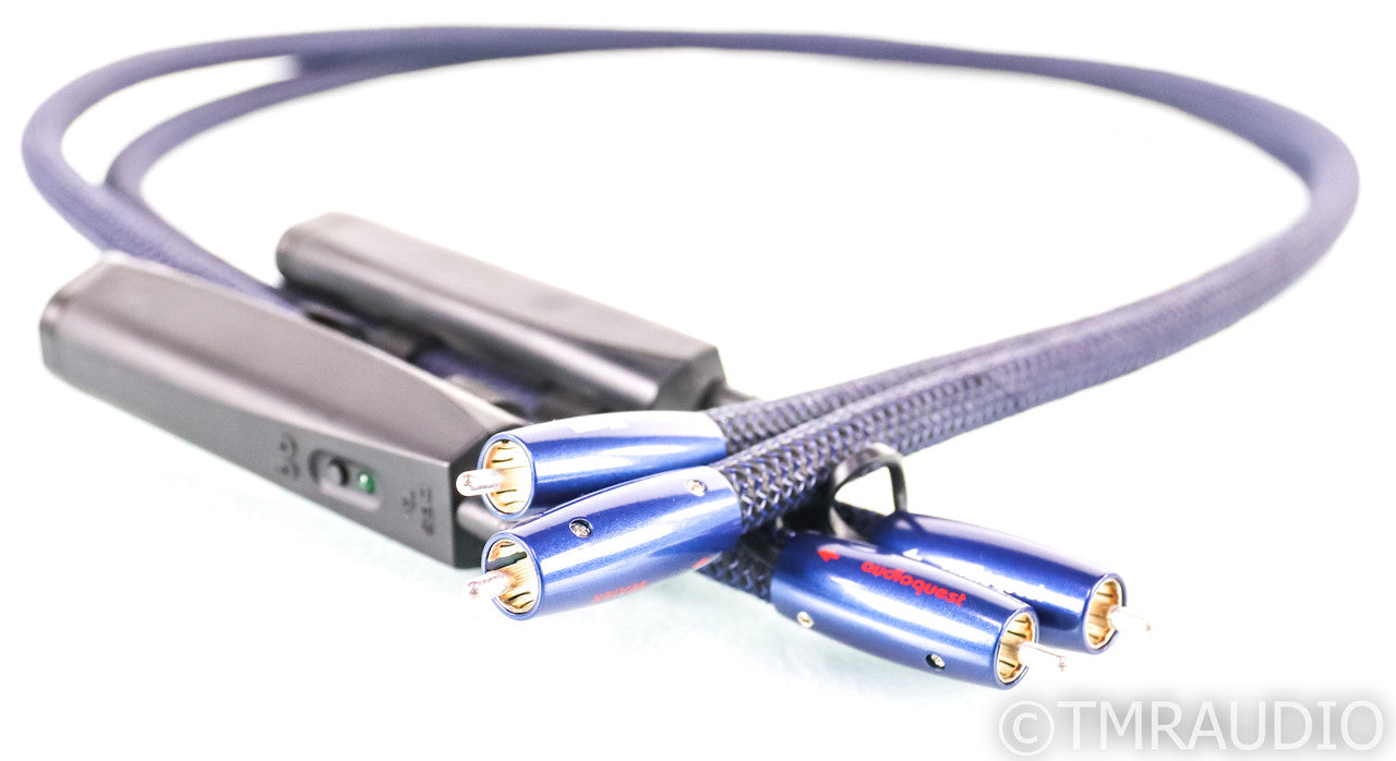 AudioQuest Water RCA Cables; 1m Pair Interconnects; 72v DBS