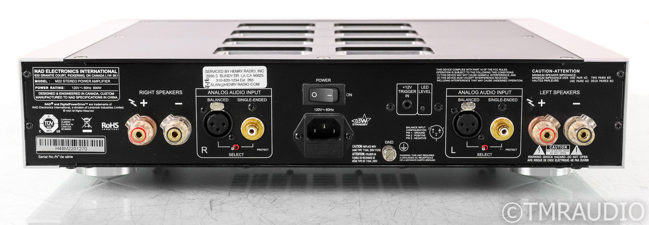 NAD M22 Stereo Power Amplifier; M-22