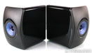 KEF LS50 Wireless Powered Bookshelf Speakers; LS50W;Gloss Black/Blue Pair