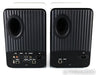 KEF LS50 Wireless Powered Bookshelf Speakers; LS50W;Gloss Black/Blue Pair