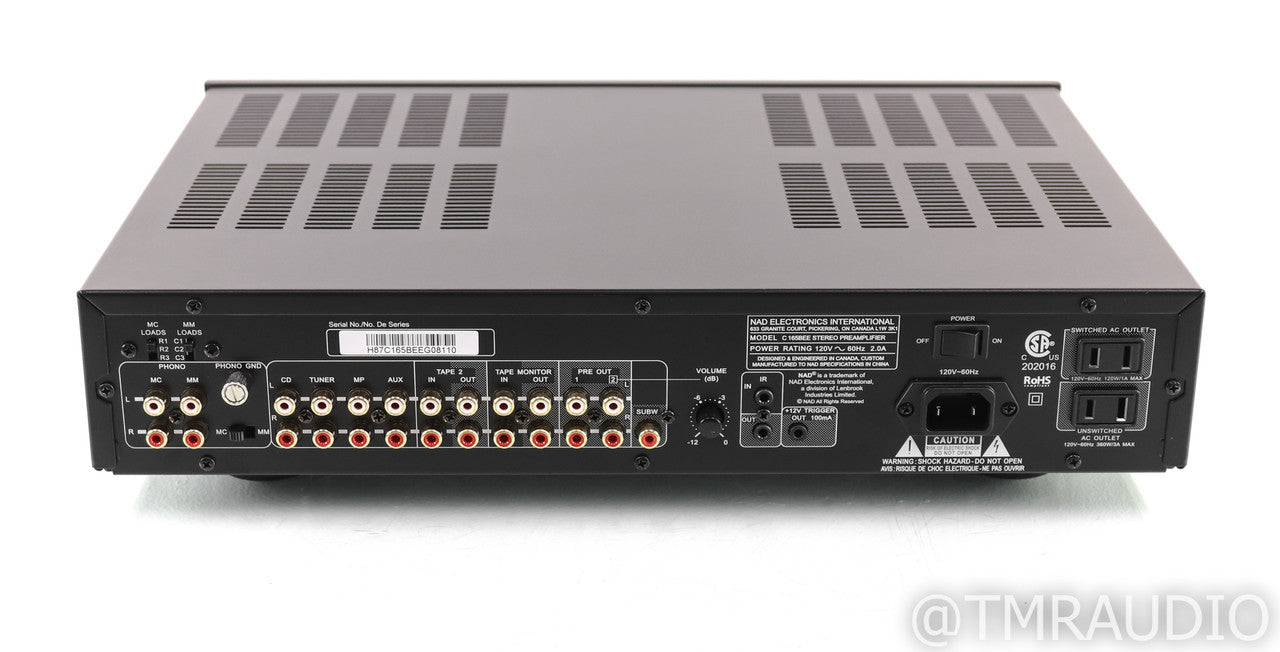 NAD C 165BEE Stereo Preamplifier; C165BEE; MM / MC Phono; Remote