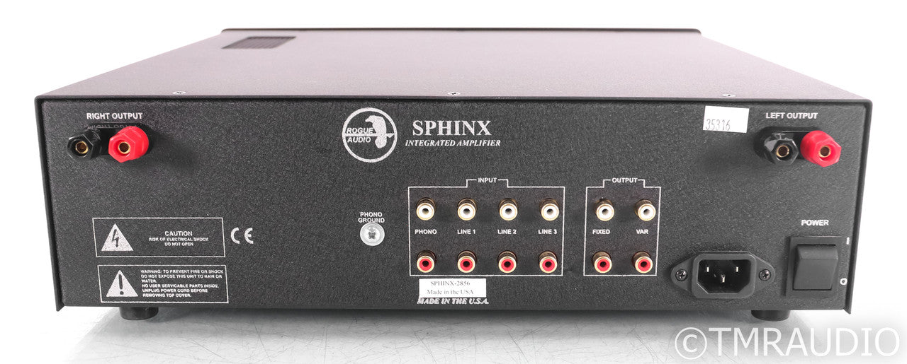 Rogue Audio Sphinx V2 Stereo Tube Hybrid Integrated Amplifier; Remote; MM Phono; Remote; MM Phono