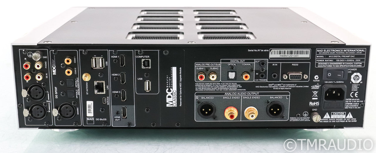 NAD Masters M12 Stereo Streaming Preamplifier / DAC; M-12; Remote