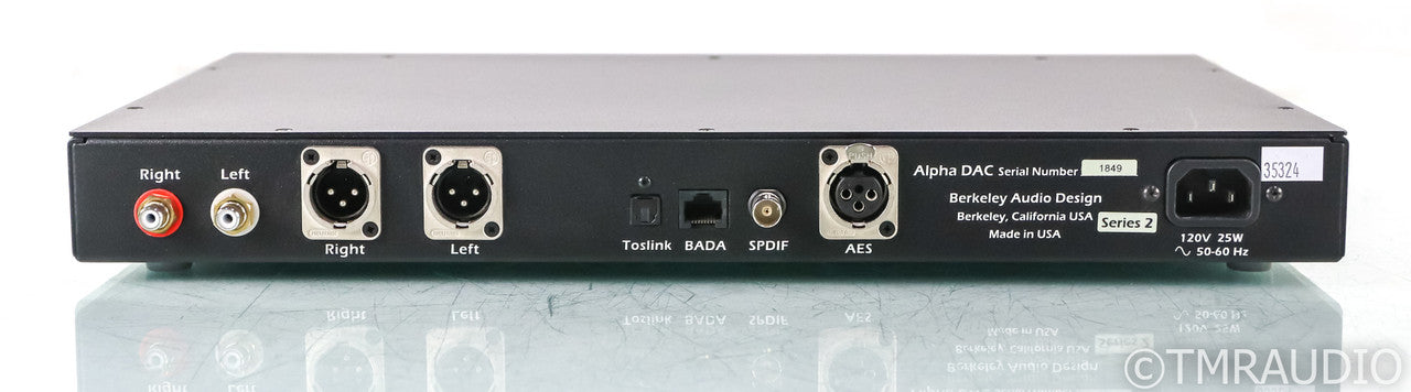Berkeley Audio Design Alpha DAC Series 2; D/A Converter; Remote