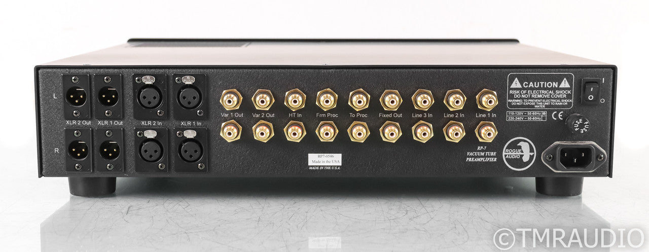 Rogue Audio RP-7 Stereo Tube Preamplifier; RP7; Black; Remote