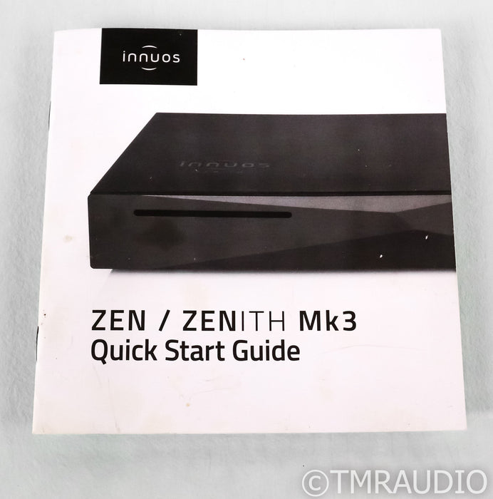 Innuos ZEN Mk3 1TB Network Streamer / Server; MkIII; 1TB SSD