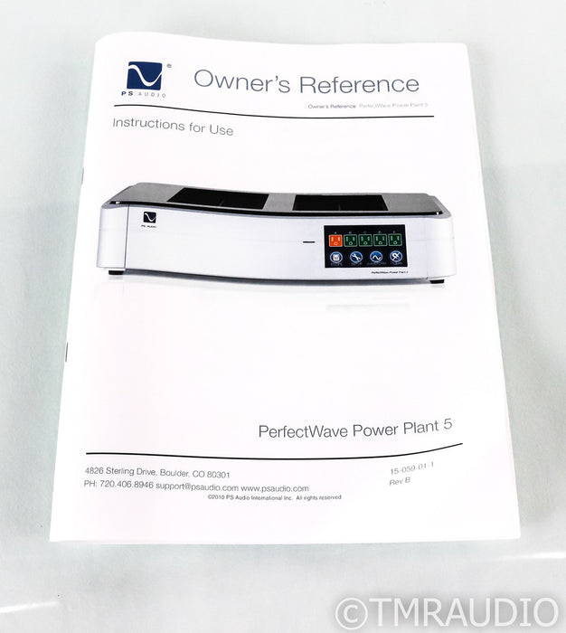 PS Audio PerfectWave Power Plant 5 Power Conditioner; AC Regenerator (No Remote)