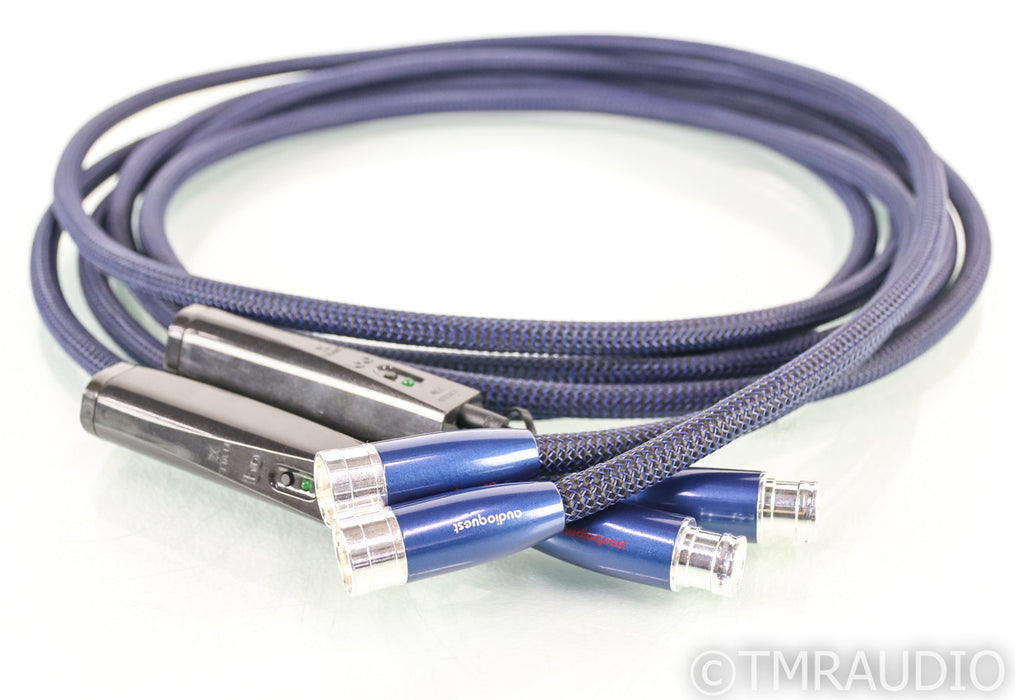 AudioQuest Water XLR Cables; 3m Pair Balanced Interconnects; 72v DBS
