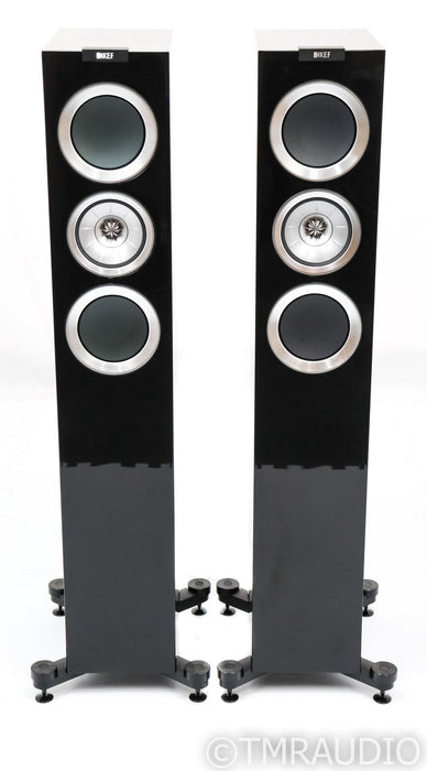 Kef R500 Floorstanding Speakers; R-500; Piano Black Pair; R-500; Piano Black Pair
