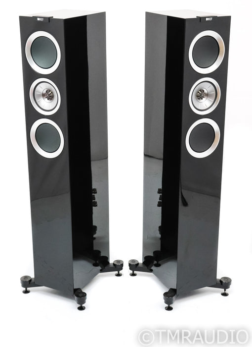 Kef R500 Floorstanding Speakers; R-500; Piano Black Pair; R-500; Piano Black Pair