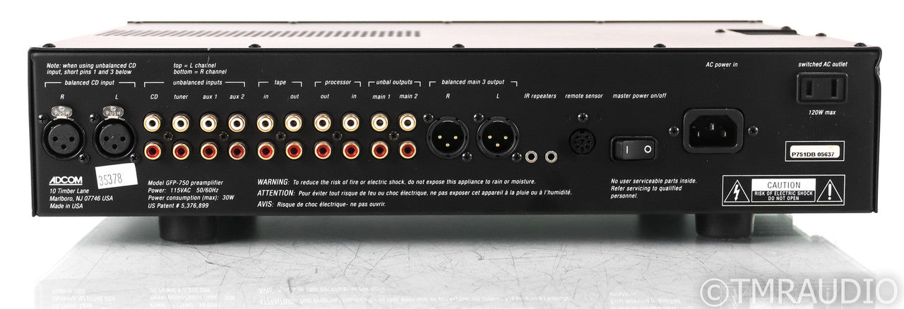 Adcom GFP-750 Stereo Preamplifier; GFP750; Remote