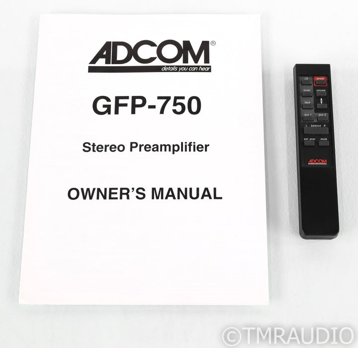 Adcom GFP-750 Stereo Preamplifier; GFP750; Remote
