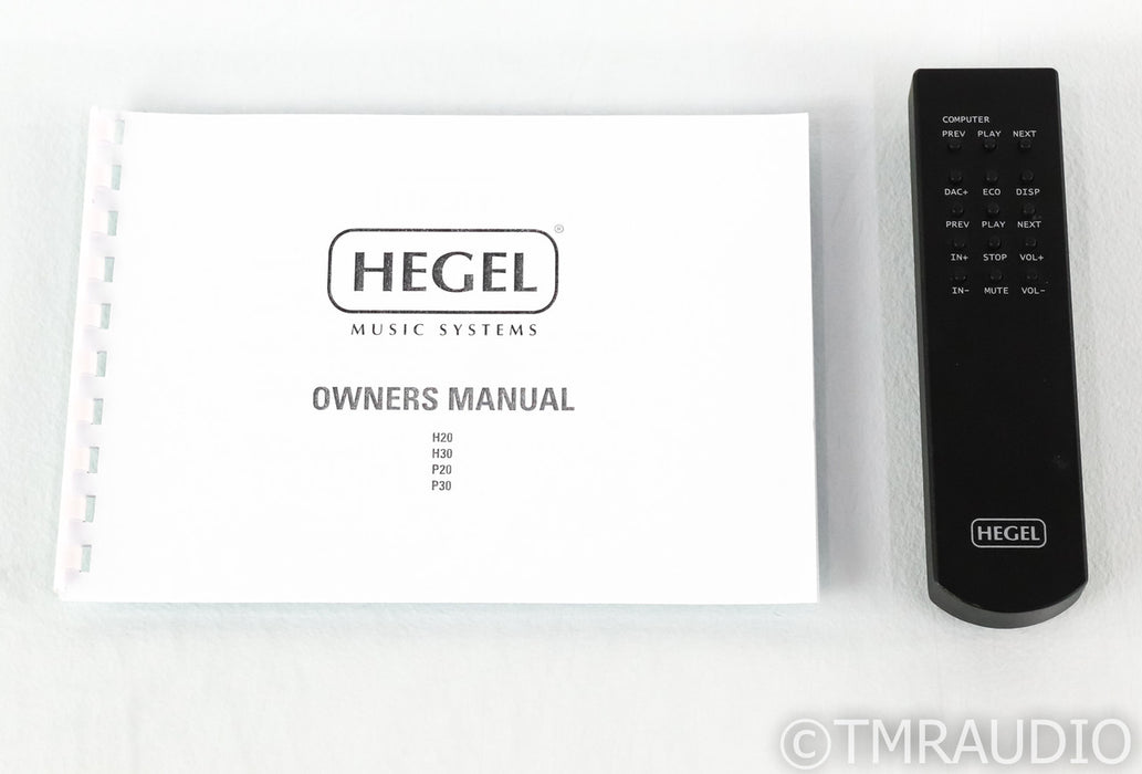 Hegel P20 Stereo Preamplifier; P-20; Silver; Remote