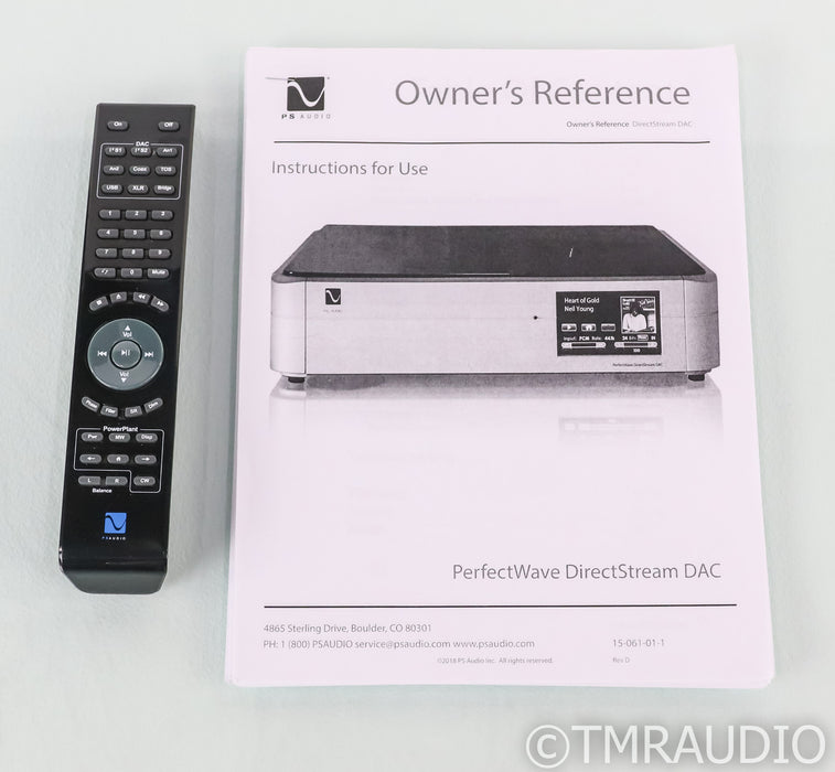 PS Audio PerfectWave DirectStream DAC; D/A Converter; DSD; Bridge II (Used)