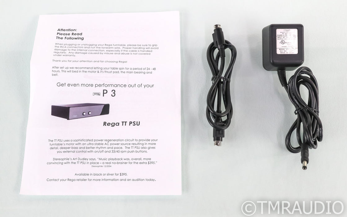 Rega TTPSU External Power Supply; Upgrade for P3 Turntable