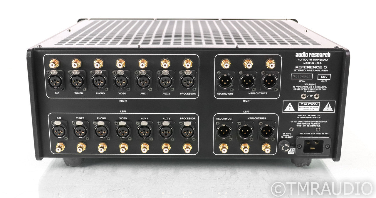 Audio Research Reference 5 Stereo Tube Preamplifier; Ref 5; Remote