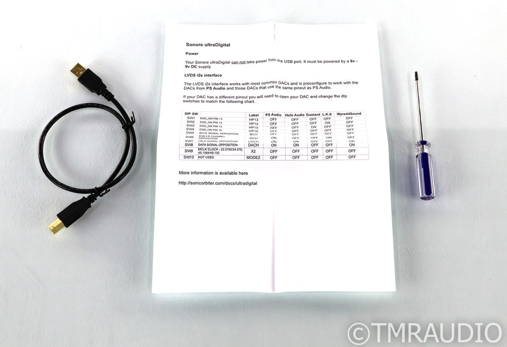 Sonore ultraDigital USB to S/PDIF Converter; LVDS I2S (No Power Supply) (1/1)