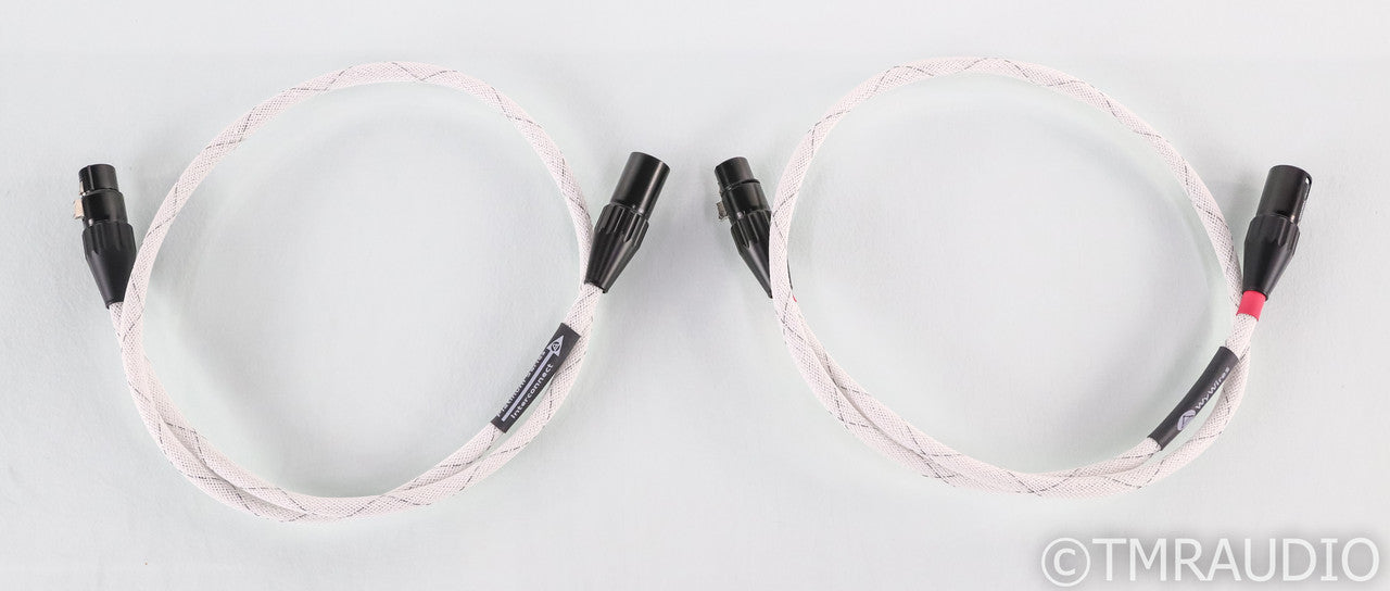 WyWires Platinum Series XLR Cables; 1m Pair Balanced Interconnects