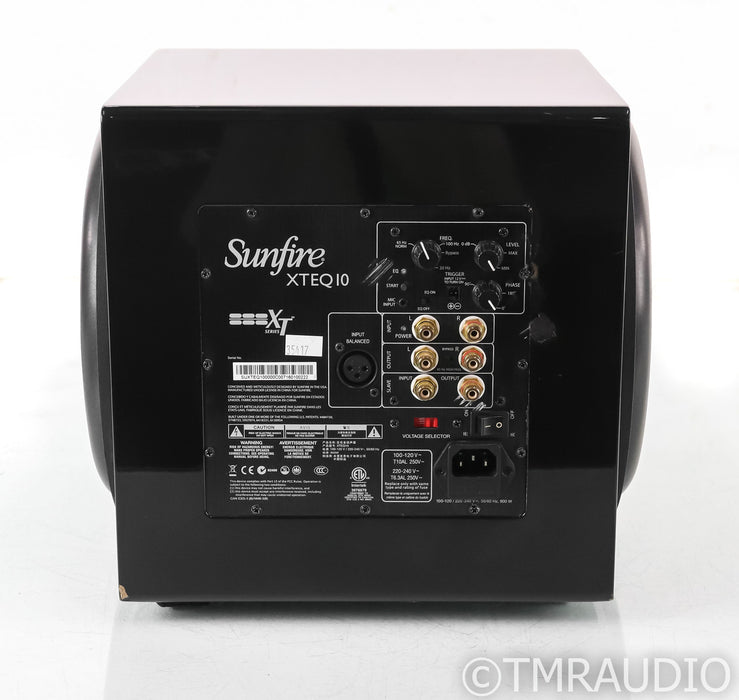 Sunfire XTEQ 10 Dual 10" Powered Subwoofer; XTEQ10; Black