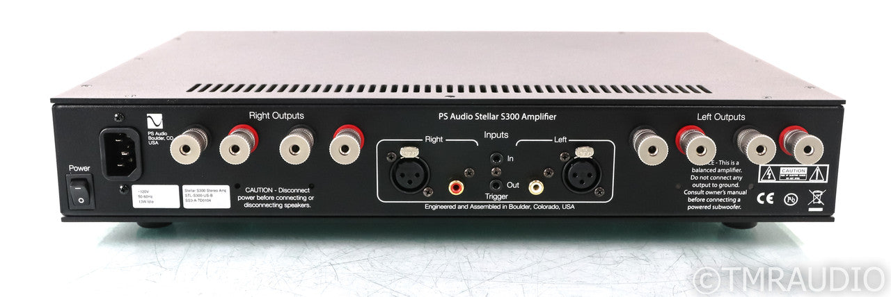 PS Audio Stellar S300 Stereo Power Amplifier; S-300; Black (Used)