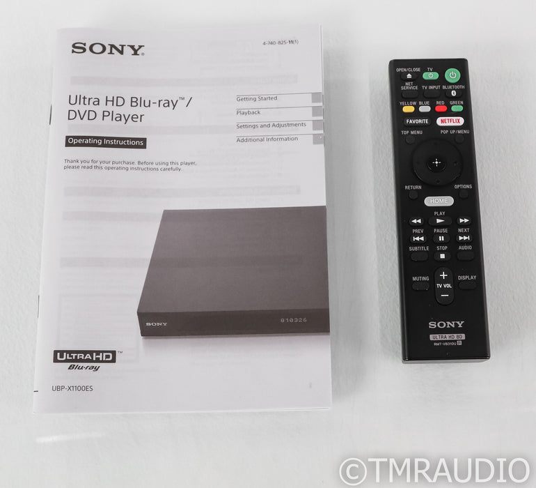 Sony UBP-X1100ES Universal 4K Blu-Ray Player