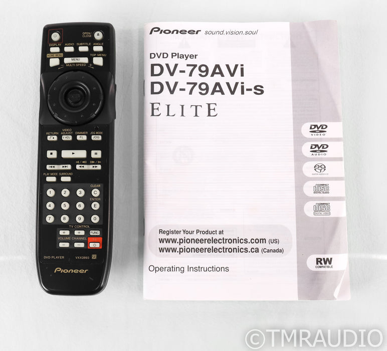 Pioneer DV-79 AVi DVD / SACD Player