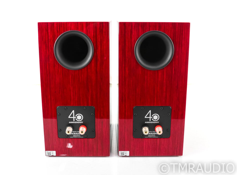 Dynaudio Special Forty Bookshelf Speakers; Gloss Red Birch Pair; 40th Anniversary
