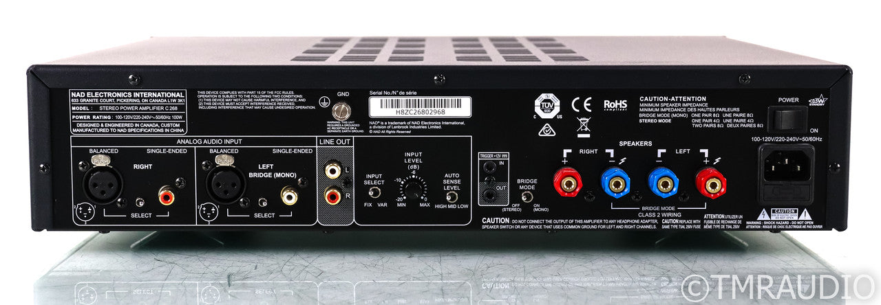 NAD C 268 Stereo Power Amplifier